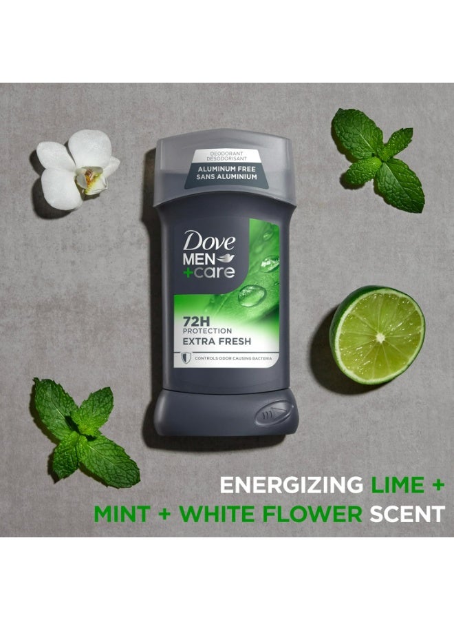 دوف مزيل عرق مضاد للتعرق للرجال انترا فرش حماية من العرق والروائح 72 ساعة مع فيتامين E ومرطب ثلاثي الفعل – 85 جم - Image 2